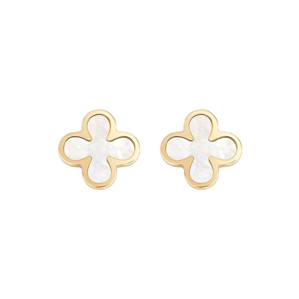 Amen - Orecchini Fiori Madreperla - Argento - Donna