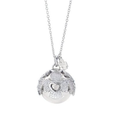 Amen - Collana Chiama Angeli - Argento - Zirconi Bianchi