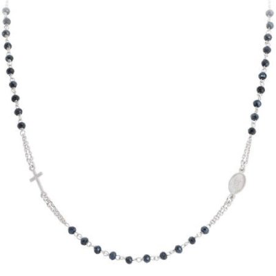 Amen - Rosario Girocollo Cristalli Grigi - Argento 925 - Unisex