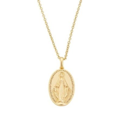 Amen - Collana Medaglia Miracolosa - Argento - Unisex