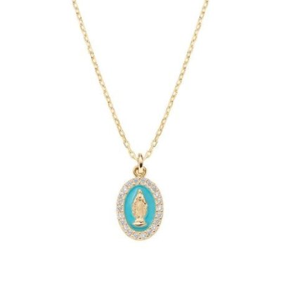 Amen - Collana Mini Medaglia Miracolosa - Argento - Donna