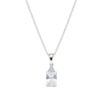 Amen - Collana Princess - Argento - Zirconi Bianchi