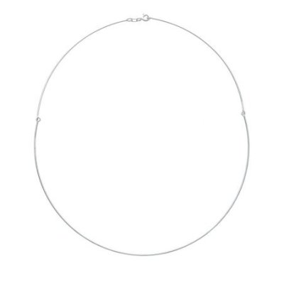 Songa Antonio - Girocollo Rigido - Oro Bianco - 18 Carati