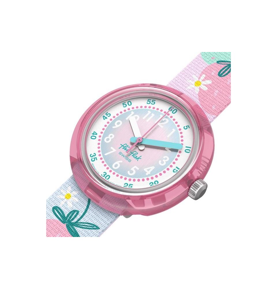 Flik Flak - Berry Nice Bambini - Rosa - Quadrante Bianco