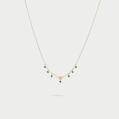 Rue Des Mille - Girocollo Mini Quadrifoglio - Argento 925 - Zirconi