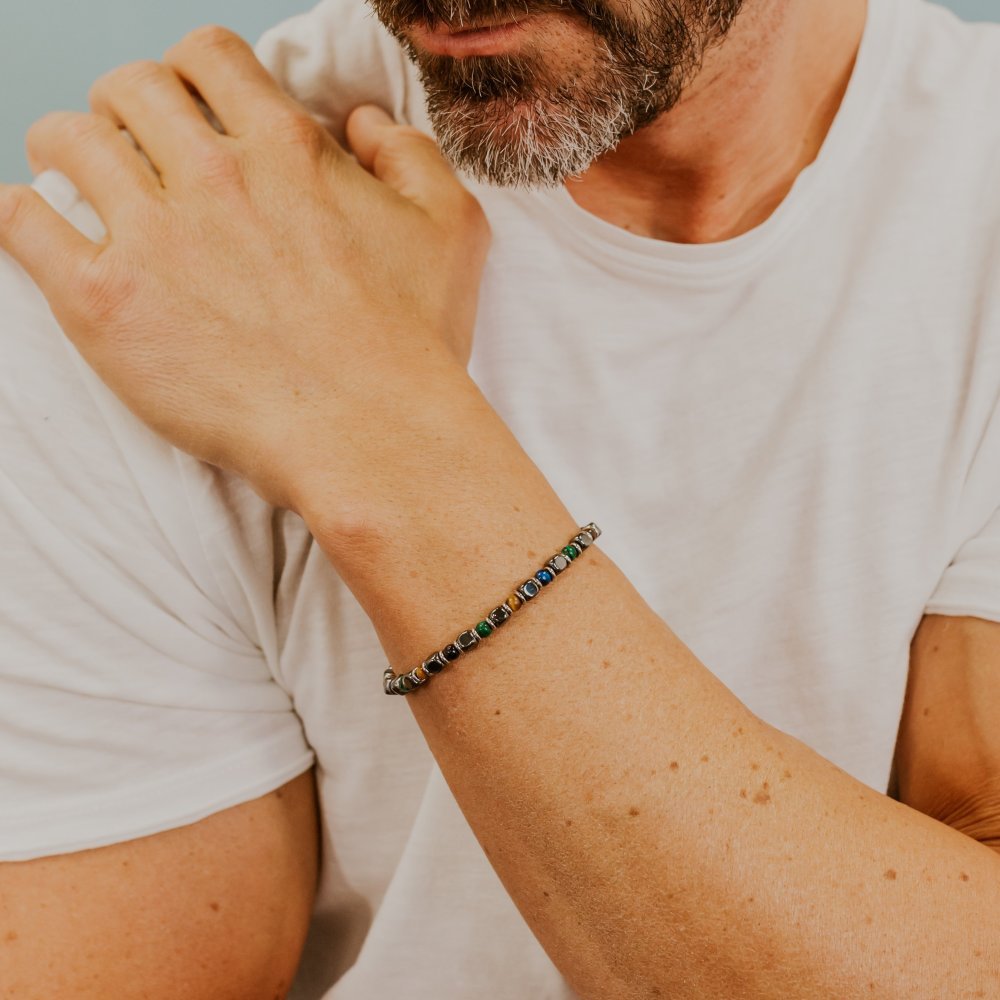 Comete Gioielli - Bracciale Acciaio - Pietre