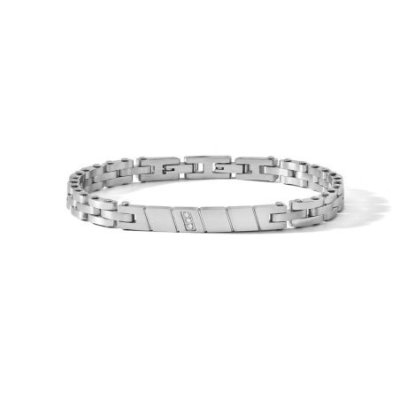 Comete Gioielli - Bracciale Acciaio - Diamanti Bianchi