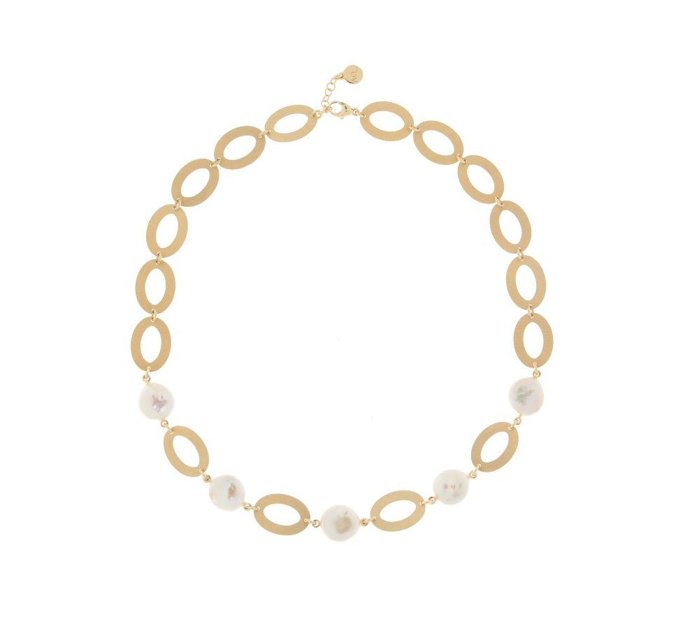 Aquaforte - Collana Perle Barocche - Oro Giallo