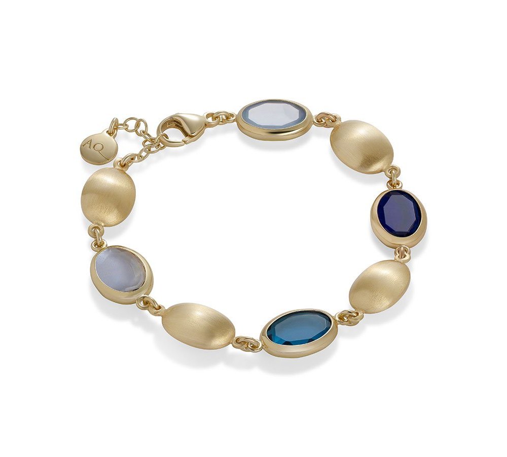 Aquaforte - Bracciale Caramelle - Oro Giallo - Blu