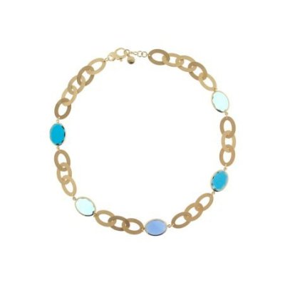 Aquaforte - Collana Corta - Argento - Oro Giallo