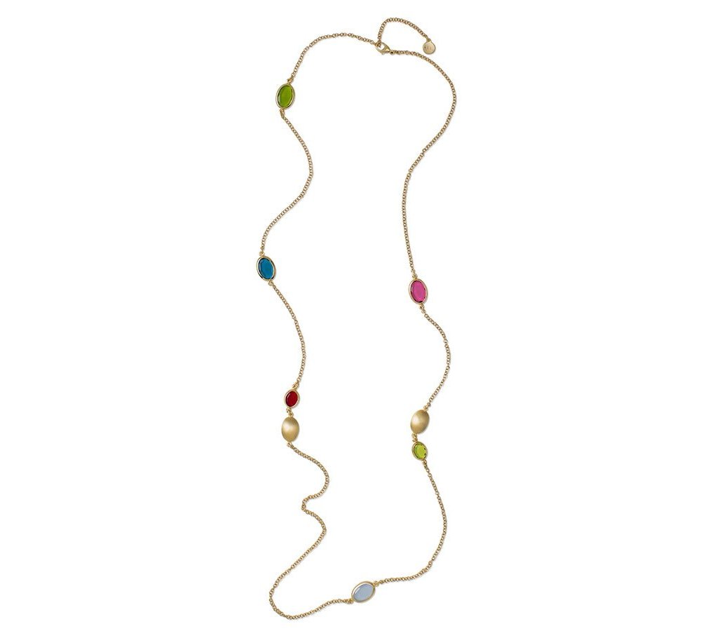 Aquaforte - Collana Lunga Caramelle - Placcato Oro