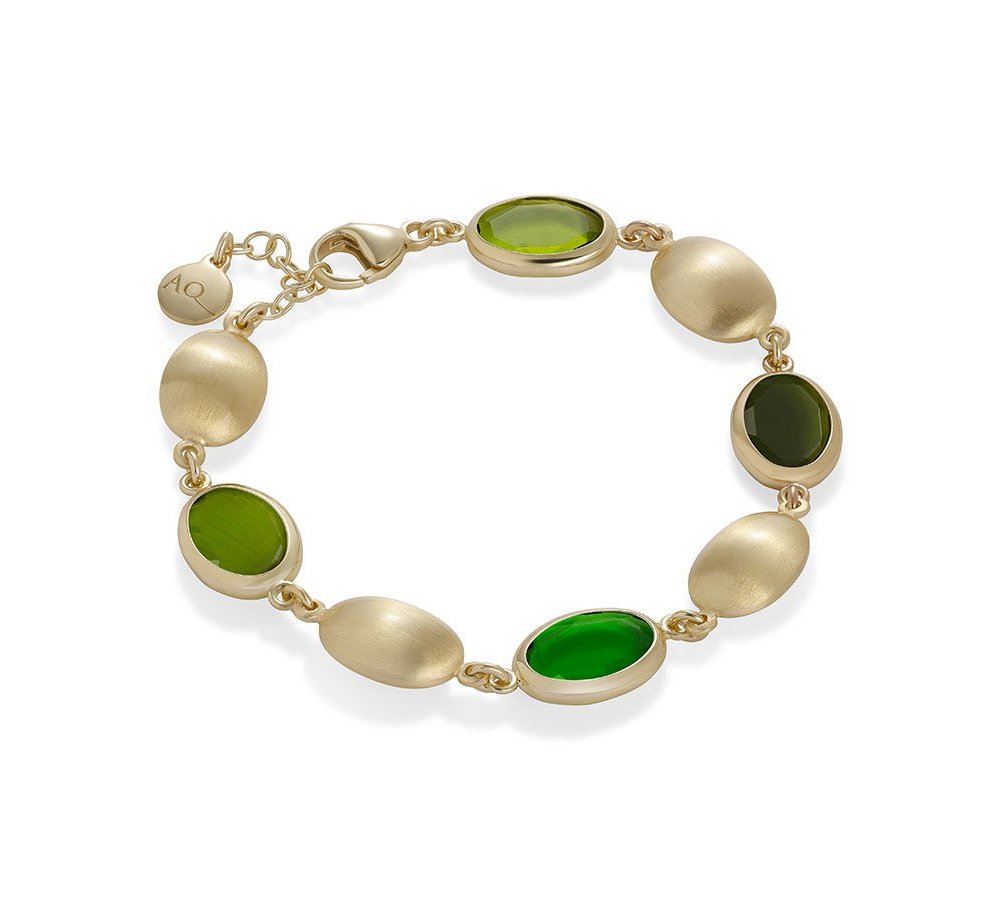 Aquaforte - Bracciale Caramelle - Placcato Oro - Verde