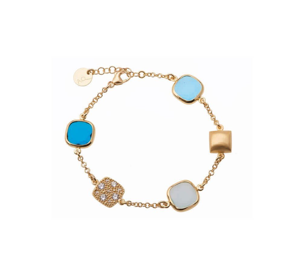 Aquaforte - Bracciale Aquacaramelle - Argento 925 - Oro Giallo