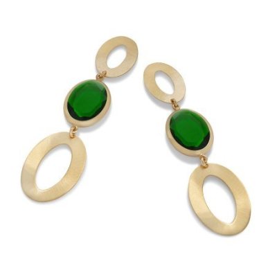 Aquaforte - Orecchini Pendenti - Vintage - Verde