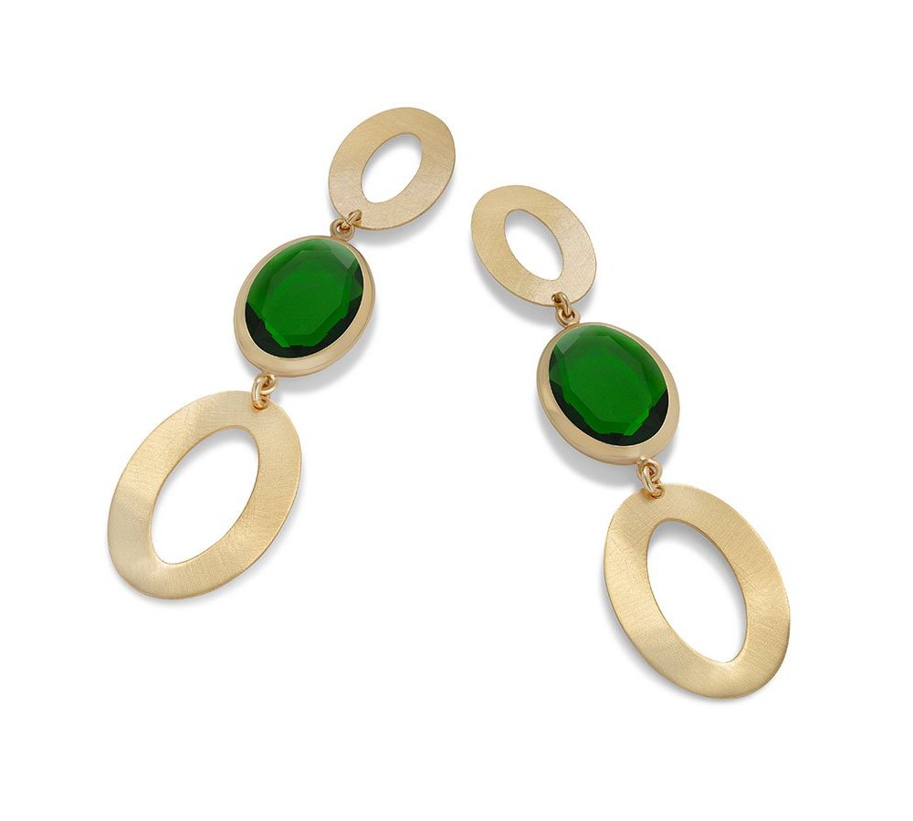 Aquaforte - Orecchini Pendenti - Vintage - Verde