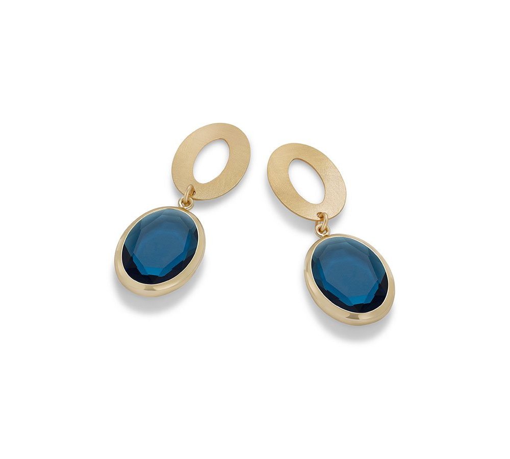 Aquaforte - Orecchini Pendenti - Blu - Vintage