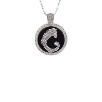 Spadafora - Ciondolo Drago Medal - Argento - Onice