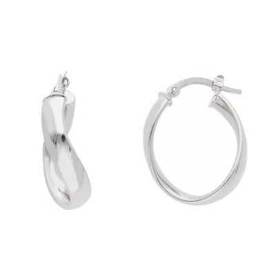 Songa Antonio - Orecchini Cerchio - Oro Bianco - 18 Ct