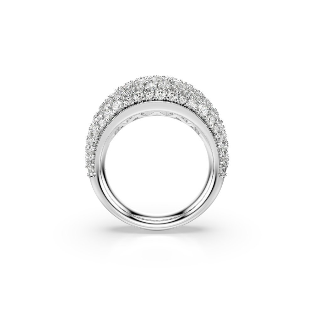 Swarovski - Anello Sublima - Placcatura Rodio - Bianco