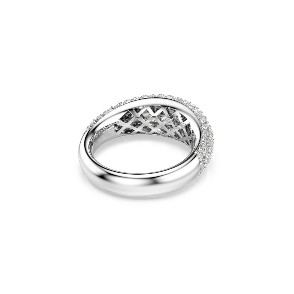 Swarovski - Anello Sublima - Placcatura Rodio - Bianco