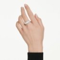 Swarovski - Anello Sublima - Placcatura Rodio - Bianco