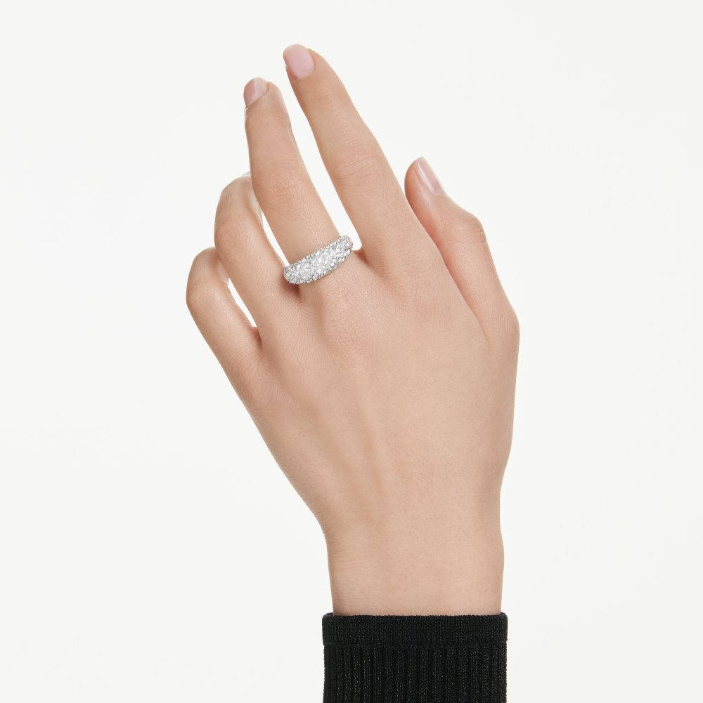 Swarovski - Anello Sublima - Placcatura Rodio - Bianco