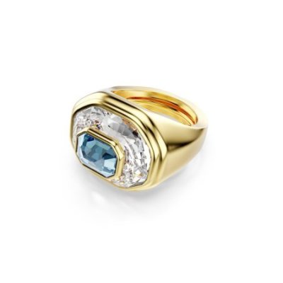 Swarovski - Anello Cocktail Chroma - Blu - Oro