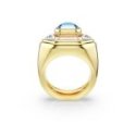 Swarovski - Anello Cocktail Chroma - Blu - Oro