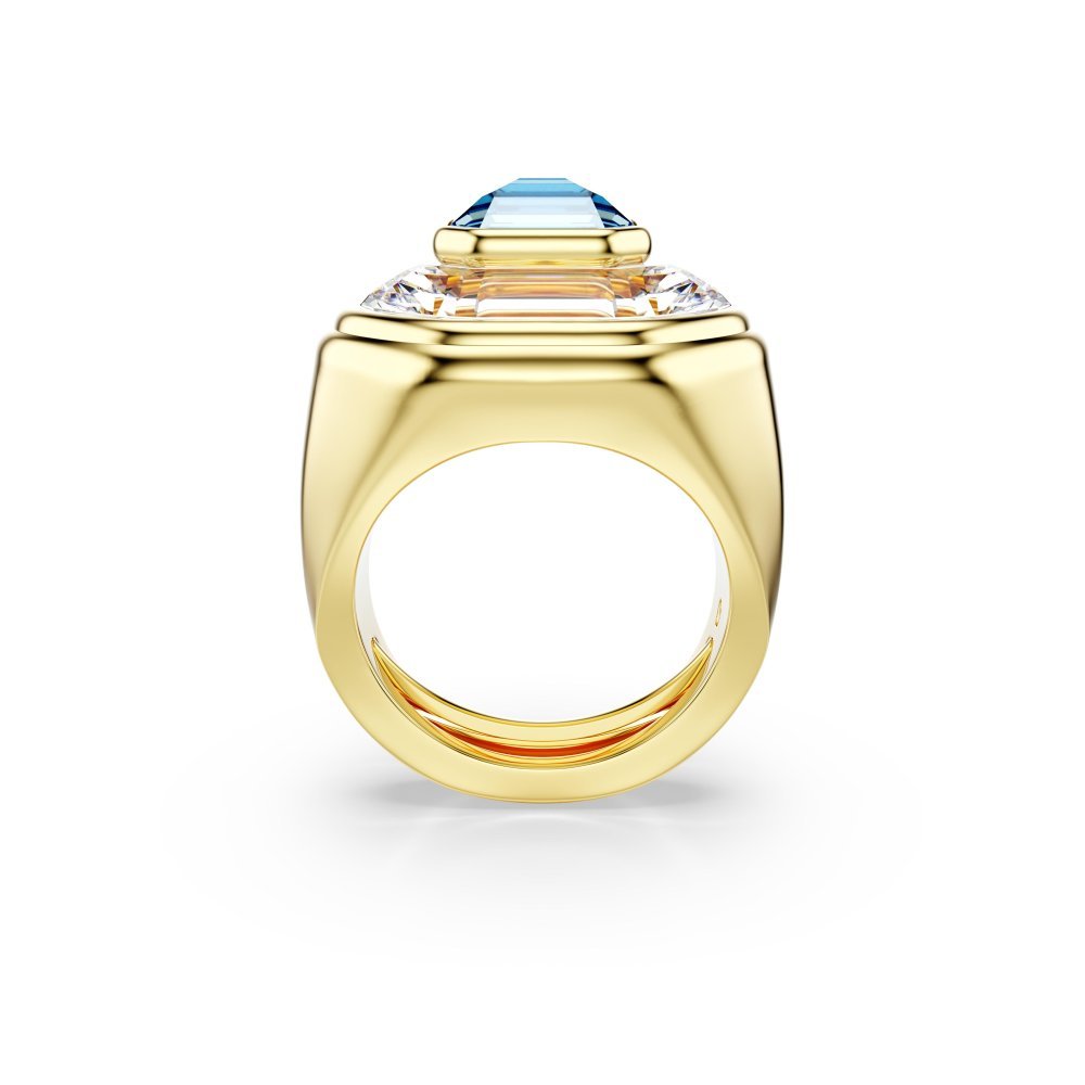 Swarovski - Anello Cocktail Chroma - Blu - Oro