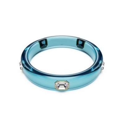 Swarovski - Bracciale Rigido Dulcis - Blu - Cristalli