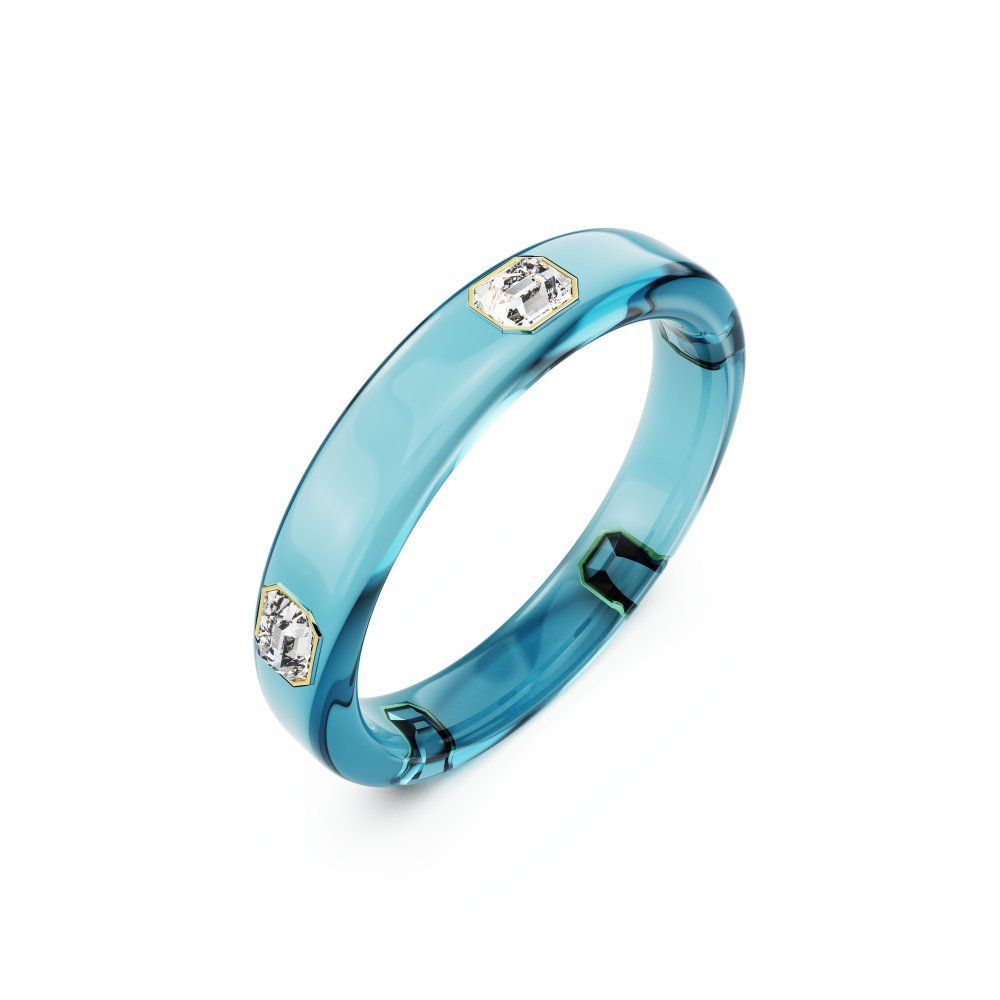 Swarovski - Bracciale Rigido Dulcis - Blu - Cristalli