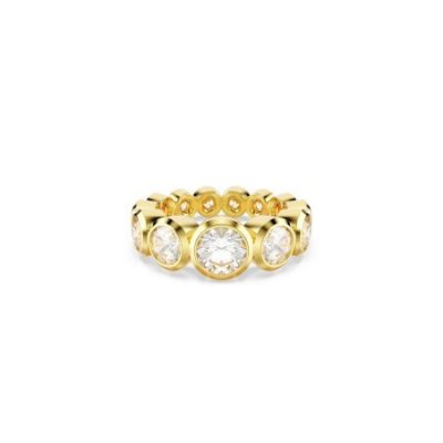 Swarovski - Anello Imber - Placcato Color Oro - Bianco