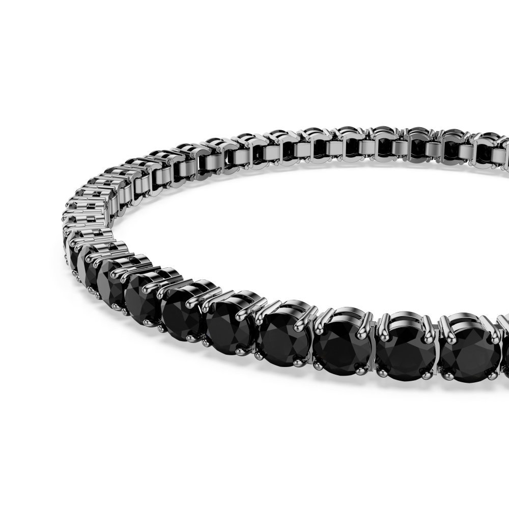 Swarovski - Bracciale Tennis Matrix - Placcato Rutenio