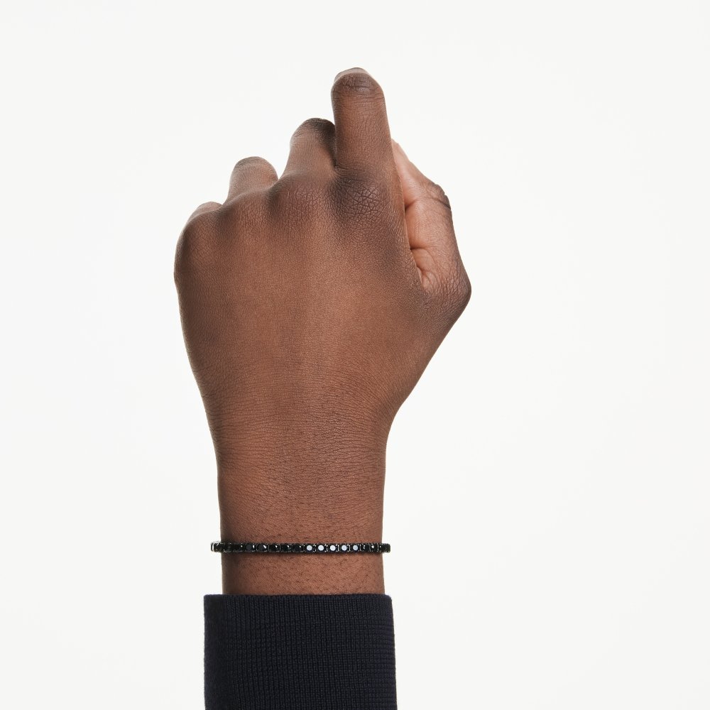 Swarovski - Bracciale Tennis Matrix - Placcato Rutenio
