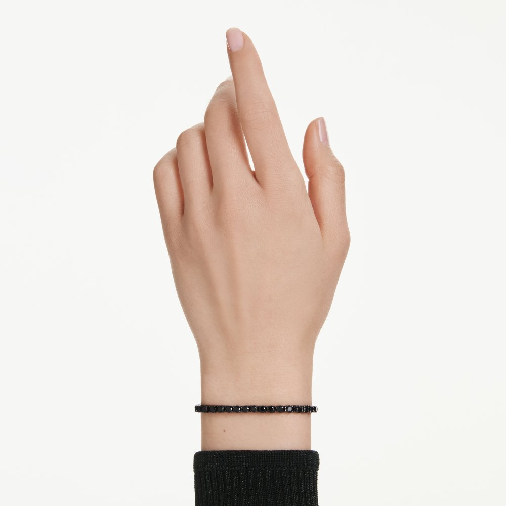 Swarovski - Bracciale Tennis Matrix - Placcato Rutenio