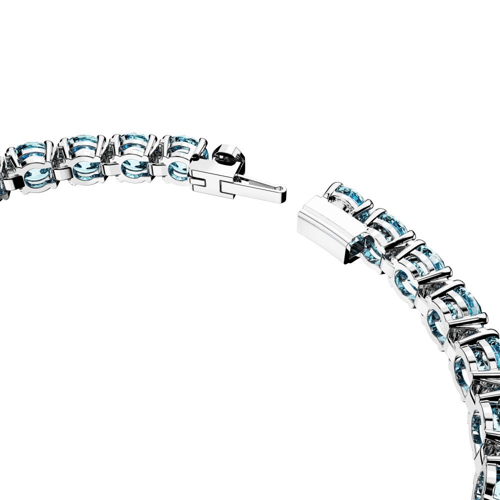 Swarovski - Braccialetto Matrix Tennis - Blu - Rodio