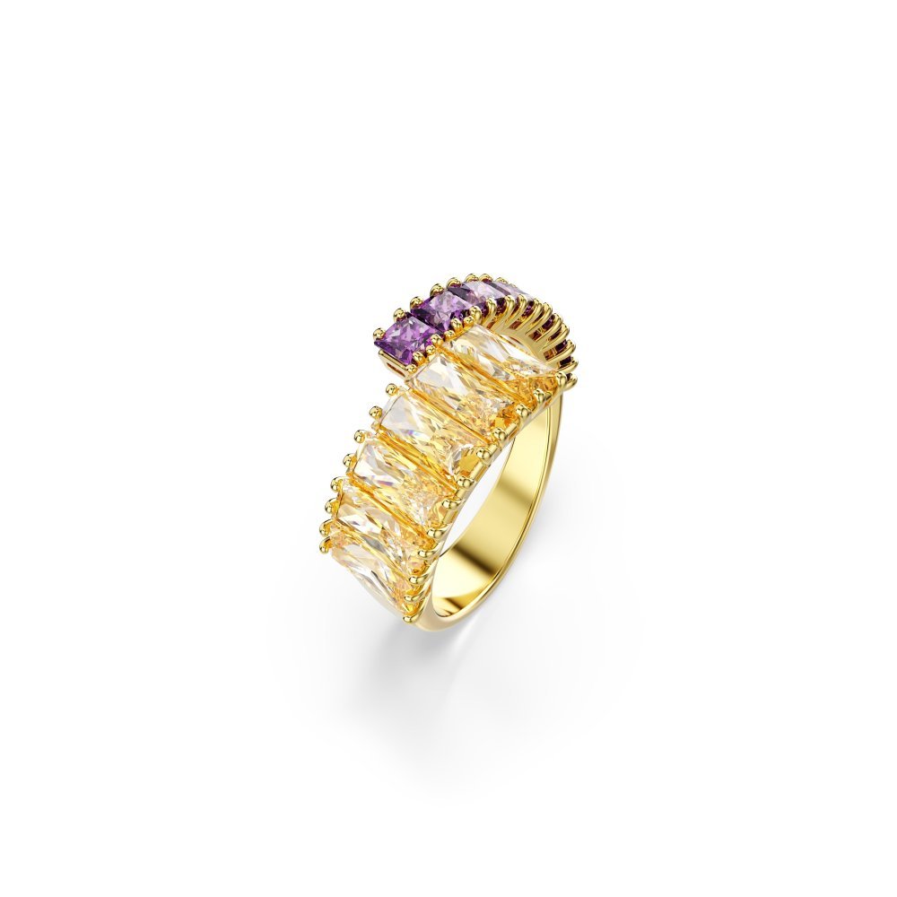 Swarovski - Anello Matrix - Placcato Color Oro - Viola