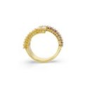 Swarovski - Anello Matrix - Placcato Color Oro - Viola
