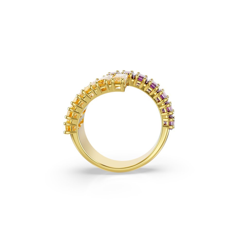 Swarovski - Anello Matrix - Placcato Color Oro - Viola