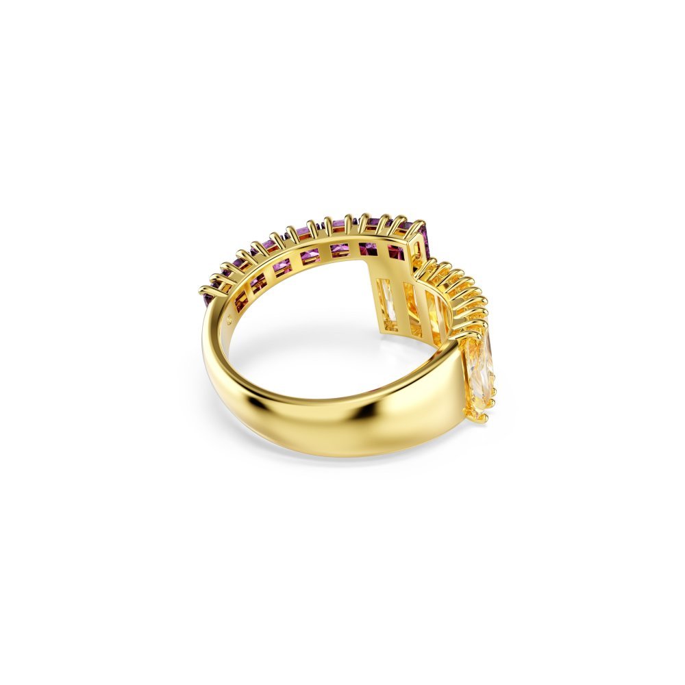 Swarovski - Anello Matrix - Placcato Color Oro - Viola
