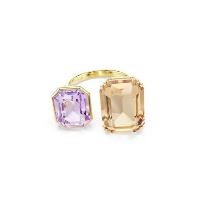 Swarovski - Anello Aperto Millenia - Cristalli - Oro