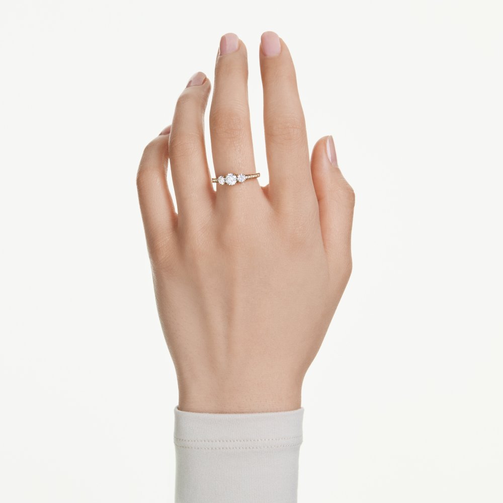 Swarovski - Anello Stilla Attract - Cristalli - Oro