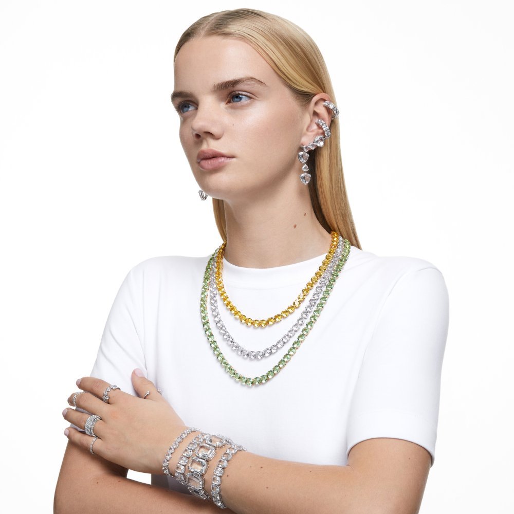 Swarovski - Anello Una Angelic - Placcato Rodio - Bianco
