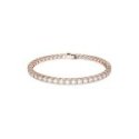 Swarovski - Braccialetto Matrix - Oro Rosa - Bianco