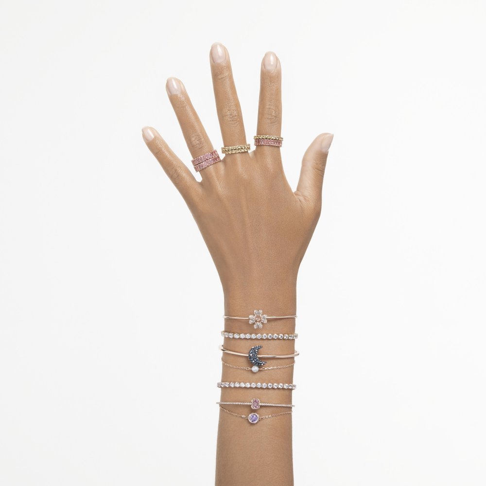 Swarovski - Braccialetto Matrix - Oro Rosa - Bianco
