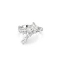 Swarovski - Anello Matrix - Placcato Rodio - Bianco
