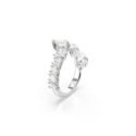 Swarovski - Anello Matrix - Placcato Rodio - Bianco