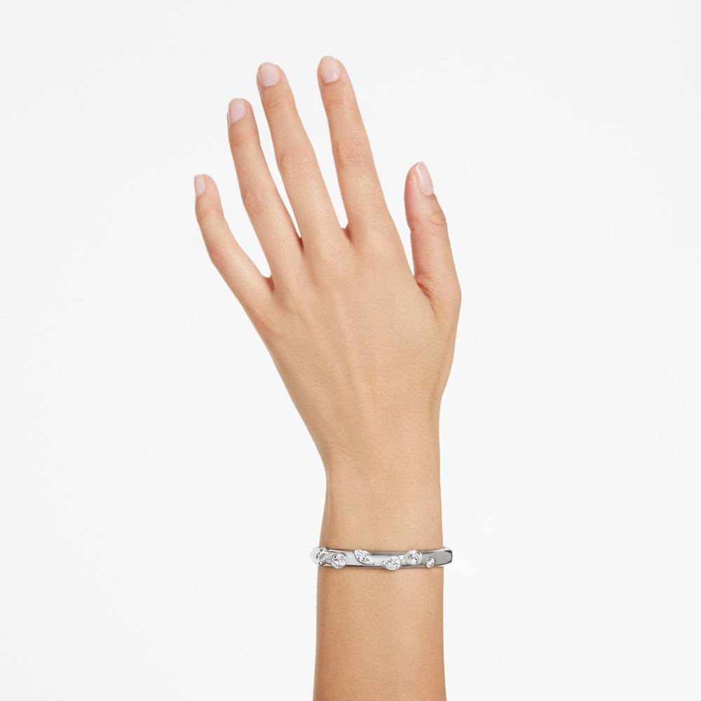 Swarovski - Bracciale Rigido Imber - Cristalli - Bianco