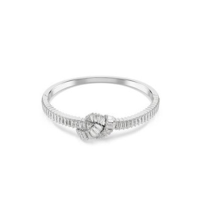 Swarovski - Bracciale Rigido Matrix - Placcato Rodio - Zirconia