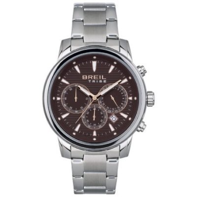 Breil Tribe - Chrono Gent 43 Mm - Acciaio - Marrone